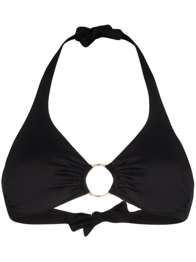 Melissa Odabash Brussels Embellished Halterneck Bikini Top In Black