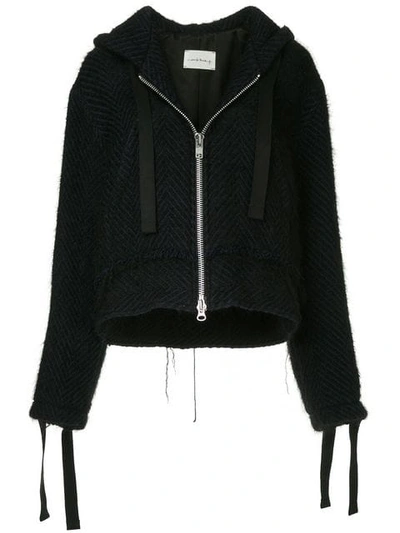 Song For The Mute Oversized Knitted Jacket In Black