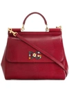 Dolce & Gabbana Medium Sicily Tote In Red