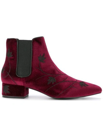 Senso Kaia Ii Floral Boots In Red