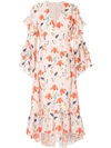 Borgo De Nor Iris Printed Summer Dress In Iris Blue