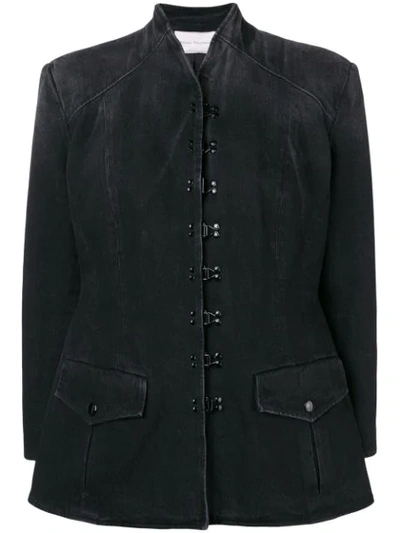 Olivier Theyskens Denim Blazer In Black