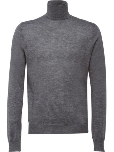 Prada Cashmere Turtleneck In Grey