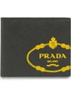 Prada Saffiano Leather Wallet - Grey