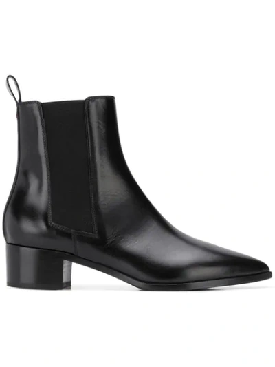 Aeyde Elasticated Side Panel Boots In Black