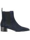 Aeyde Elasticated Side Panel Boots In Blue