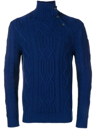 Al Duca D'aosta 1902 Turtleneck Fitted Sweater - Blue