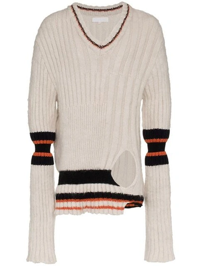 Helen Lawrence Chunky Mohair And Merino Wool Jumper - White