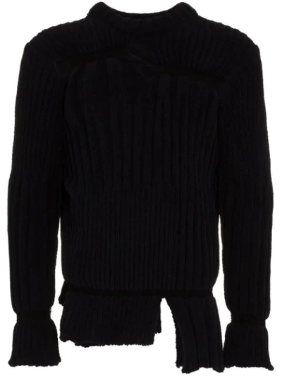 Helen Lawrence Chunky Chenille Jumper In Black