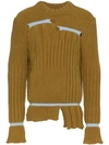 Helen Lawrence Chunky Chenille Elastic Pane Jumper - Green