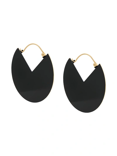 Isabel Marant 90-degree Earrings In Black