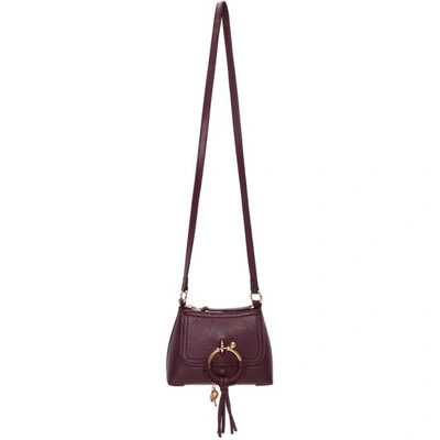 See By Chloé See By Chloe Purple Shearling Mini Joan Bag In 56a Obscure