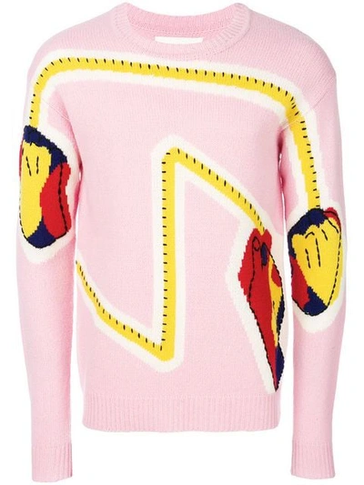 Henrik Vibskov Hands On Knit Jumper In Pink