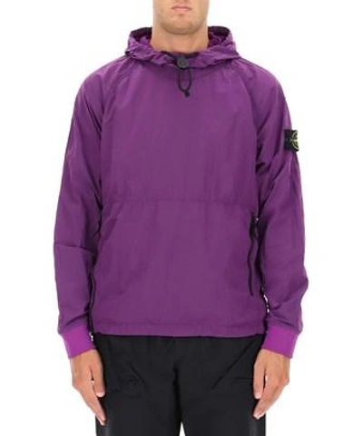 Stone Island Men's Purple Polyamide Outerwear Jacket | ModeSens