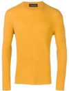 Nuur Ribbed Knit Sweater In Yellow