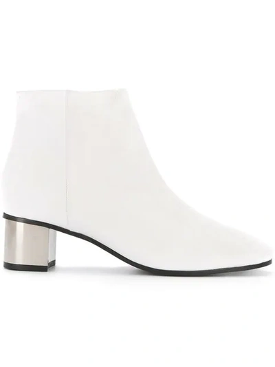 Senso Erik Metallic Heel Boots - White