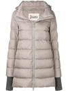 Herno Hooded Puffer Jacket In Grey