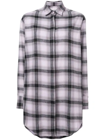 Each X Other Oversized Soft Washed Flannel Shirt In Pink