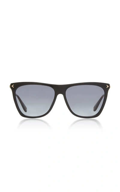 Givenchy Square Acetate & Metal Gradient Sunglasses In Black