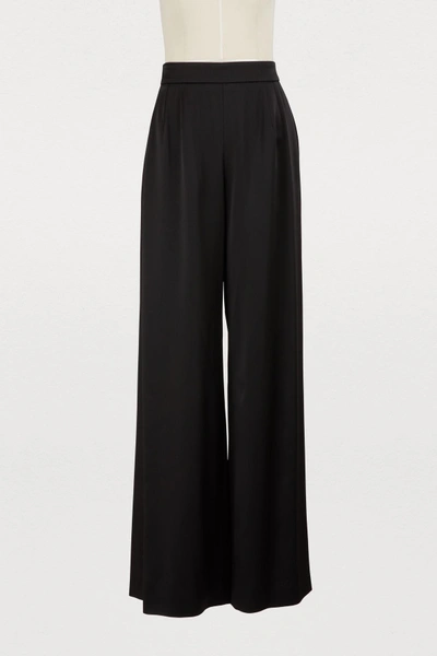 Pallas Pants With Satin Bands In Black