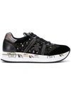 White Premiata Conny Sneakers In Black