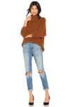 Free People Softly Structured Knit Tunic In Terracotta