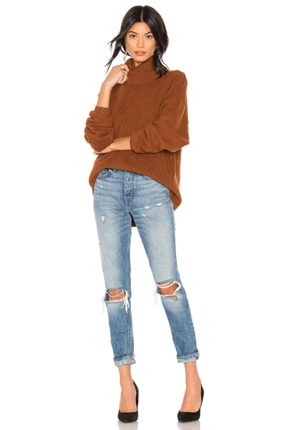 Free People Softly Structured Knit Tunic In Terracotta