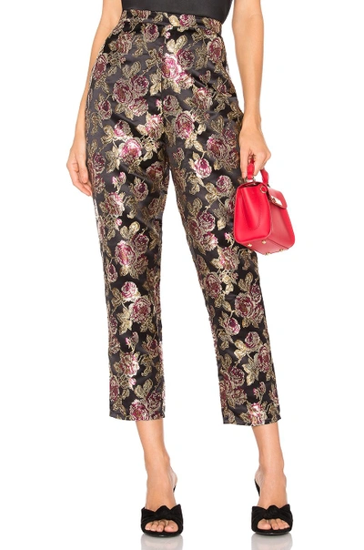 About Us Lani Brocade Pants In Black. In Black Floral