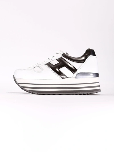 Hogan Sneaker Maxi H222 Grey In White/grey
