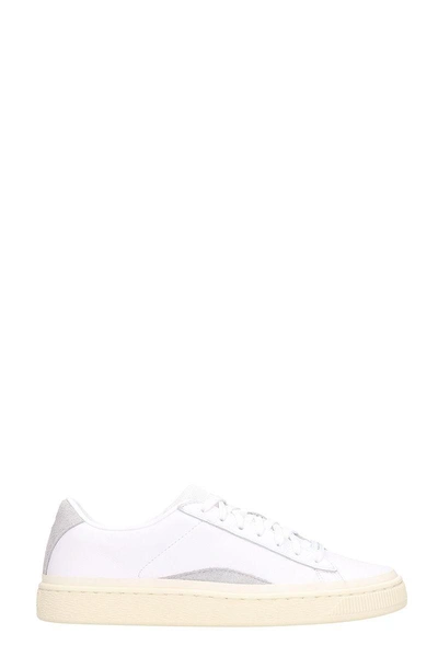 Puma X Han Kjobenhavn Basket White Leather Sneakers