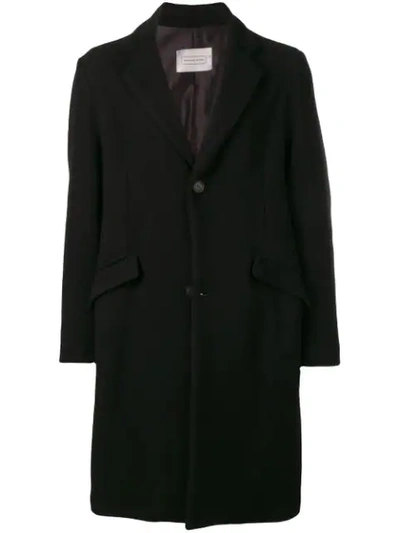 Route Des Garden Single Breasted Coat In Black