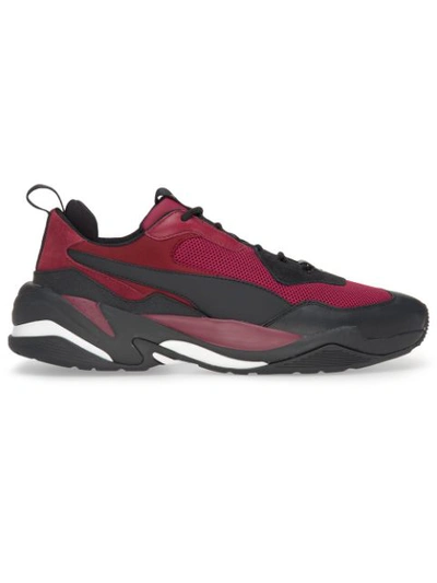 Puma Thunder Spectra Leather & Mesh Sneakers In Maroon/black