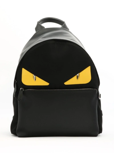 Fendi Black Backpack Yellow Eyes ModeSens