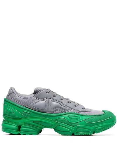 Adidas Originals X Raf Simons Ozweego Leather Trainers In Green