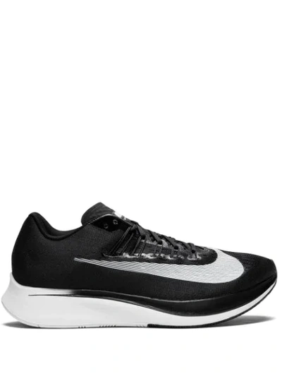 Nike Zoom Fly Running Sneakers In Black In Black / White - Anthracite