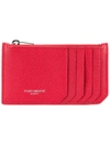 Saint Laurent Fragments Zip Pouch Purse In Pink In Red
