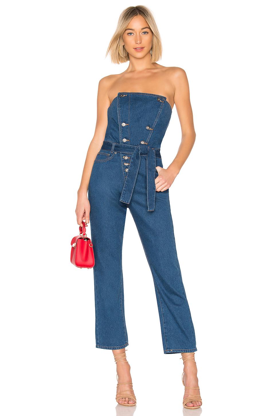 jumpsuit with jean jacket