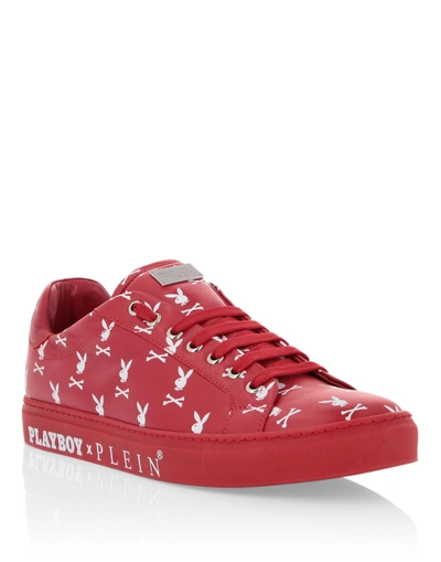 Philipp Plein Lo-top Sneakers Playboy-in Stock-white Red