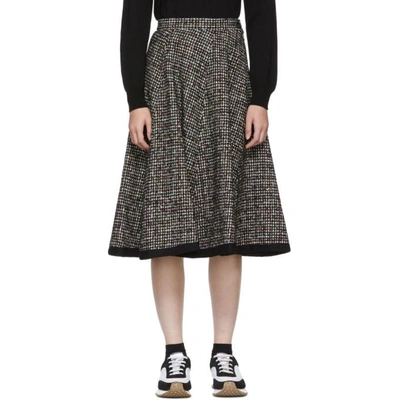 Tricot Comme Des Garcons Tweed A-line Skirt In 1 Black