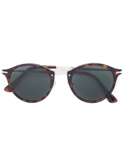 Persol Round Frame Sunglasses - Brown