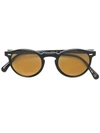 Oliver Peoples Gregory Peck Round-frame Sunglasses - Black