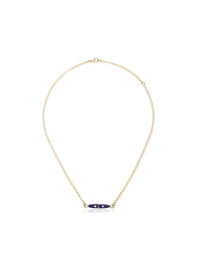 Foundrae Karma Necklace In Blue