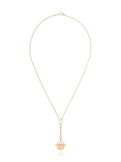 Foundrae 18k Yellow Gold Passion Small Belcher Chain Diamond Necklace In Metallic