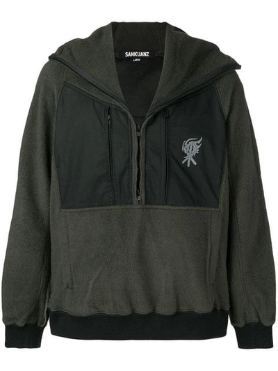 Sankuanz Zip Hoodie In Green