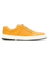 Osklen Leather Panelled Sneakers In Yellow
