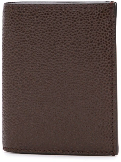 Thom Browne Large Foldover Cardholder In Brown