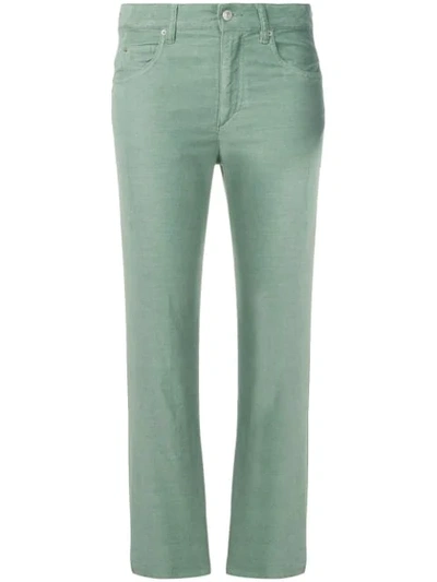 Isabel Marant Étoile Apolo Corduroy Trousers In Green