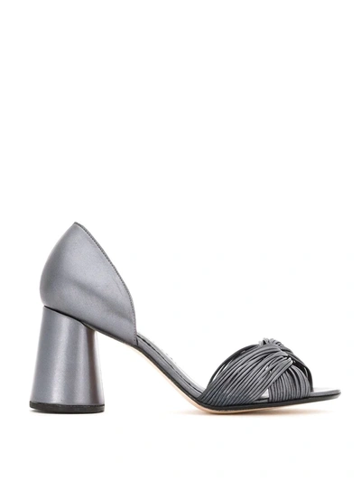 Sarah Chofakian Leather Sandals In Metallic