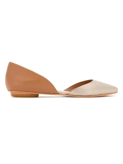 Sarah Chofakian Leather Ballerinas In Multicolour