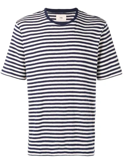 Folk Striped T-shirt In Blue